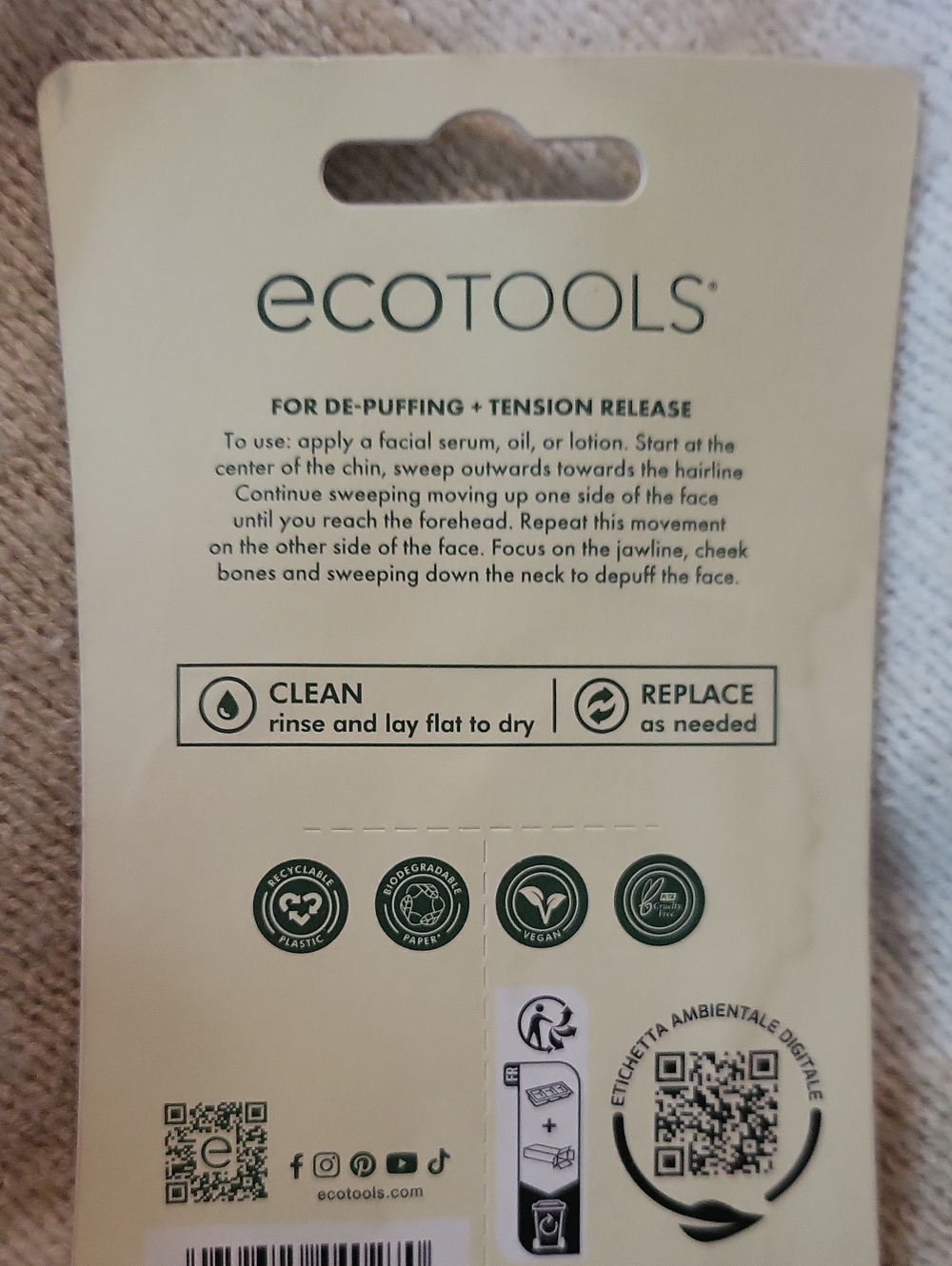 💎 Limited Edition - Jade Contour Facial Roller & Gua Sha By ECOTOOLS! - Picture 3 of 5